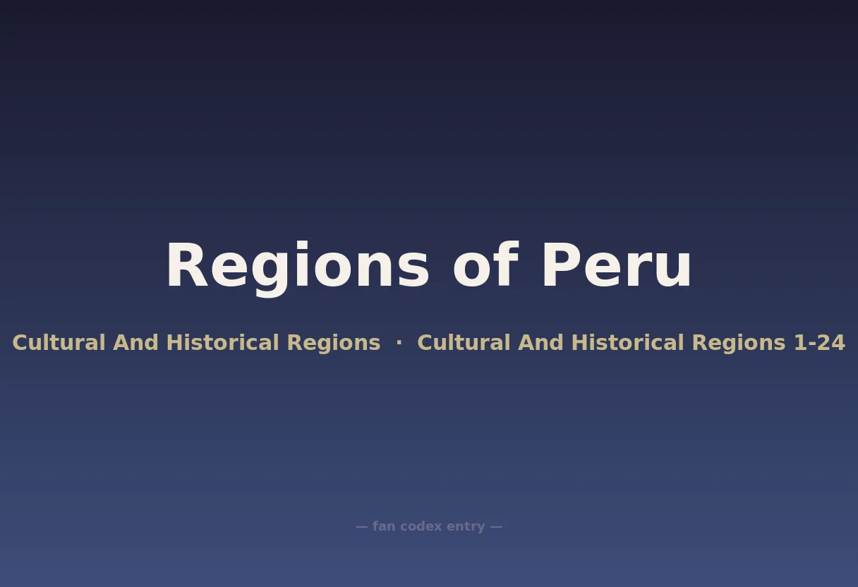 Regions of Peru
